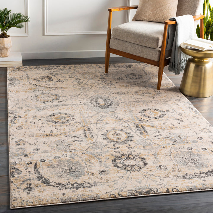 Indigo Traditional Rug Beige - TheArtistsQuarter