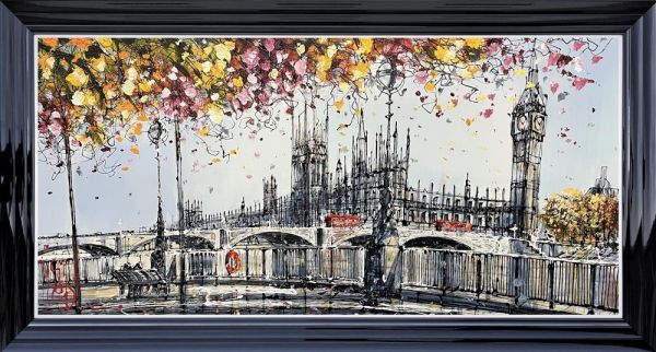 Romance On The Riverside By Nigel Cooke (Signed Limited Edition on Canvas) - TheArtistsQuarter