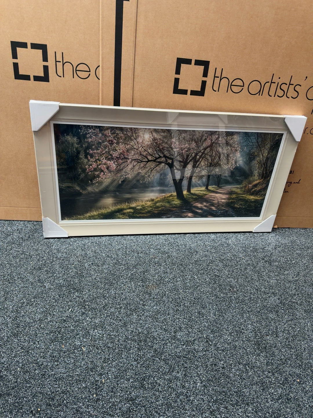 Jack Ellis framed woodland landscape artwork