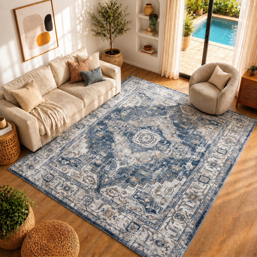 Jolie Traditional Rug Black - TheArtistsQuarter