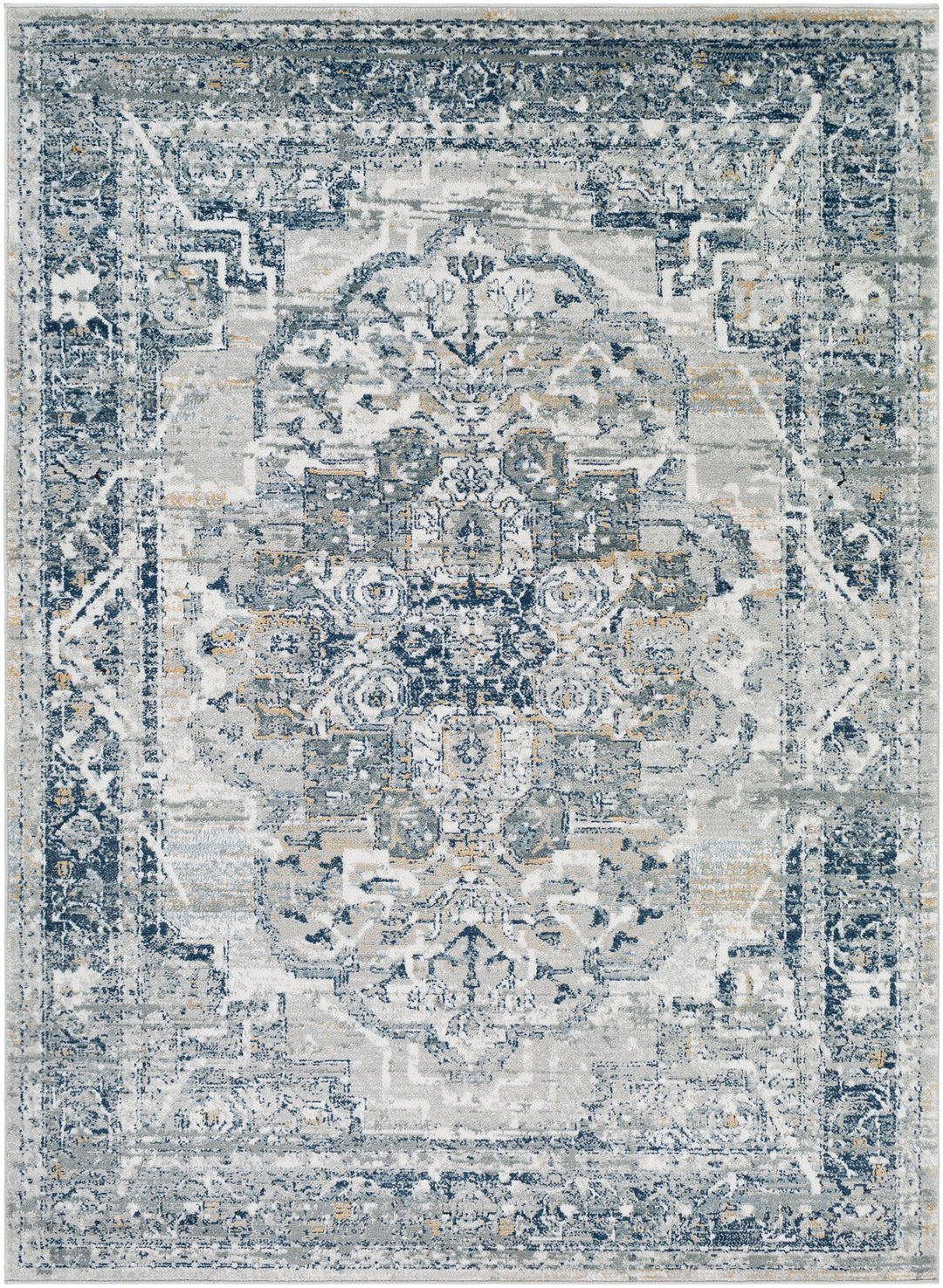 Jolie Traditional Rug Blue & Grey - TheArtistsQuarter