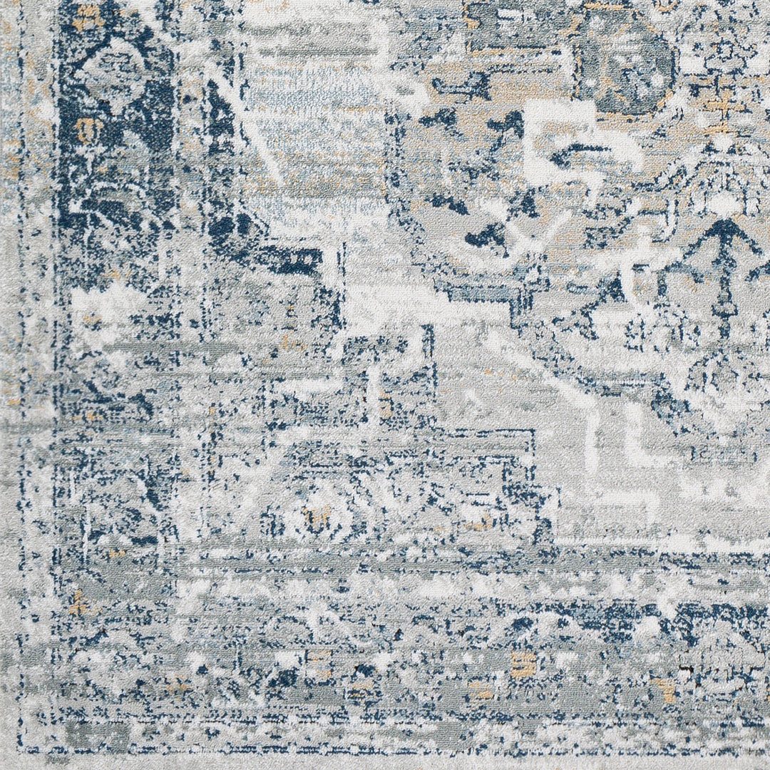 Jolie Traditional Rug Blue & Grey - TheArtistsQuarter