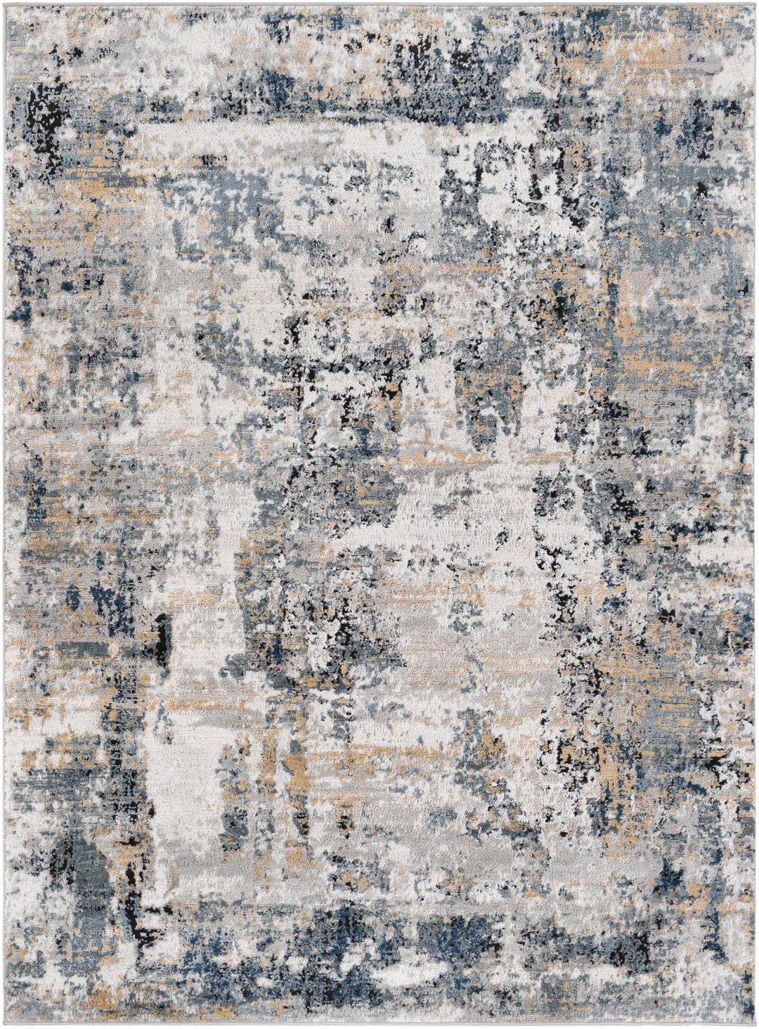 Jolie Abstract Marble Rug Grey & Slate - TheArtistsQuarter