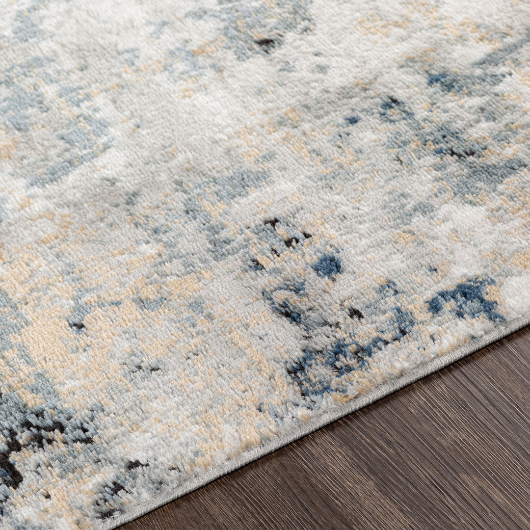 Jolie Abstract Marble Rug Grey & Slate - TheArtistsQuarter
