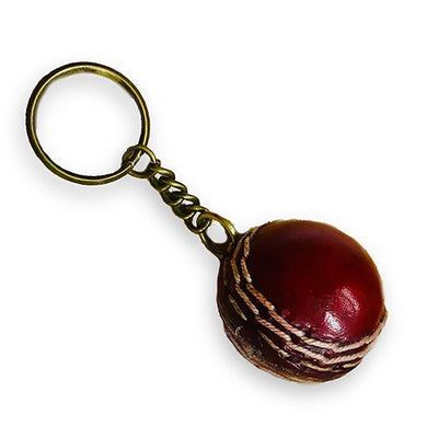 Culinary Concepts London. Leather Cricket Ball Key Ring - TheArtistsQuarter