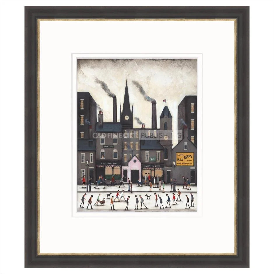 Last Orders on Union Street by Sean Durkin - warm black frame with distressed silver edge