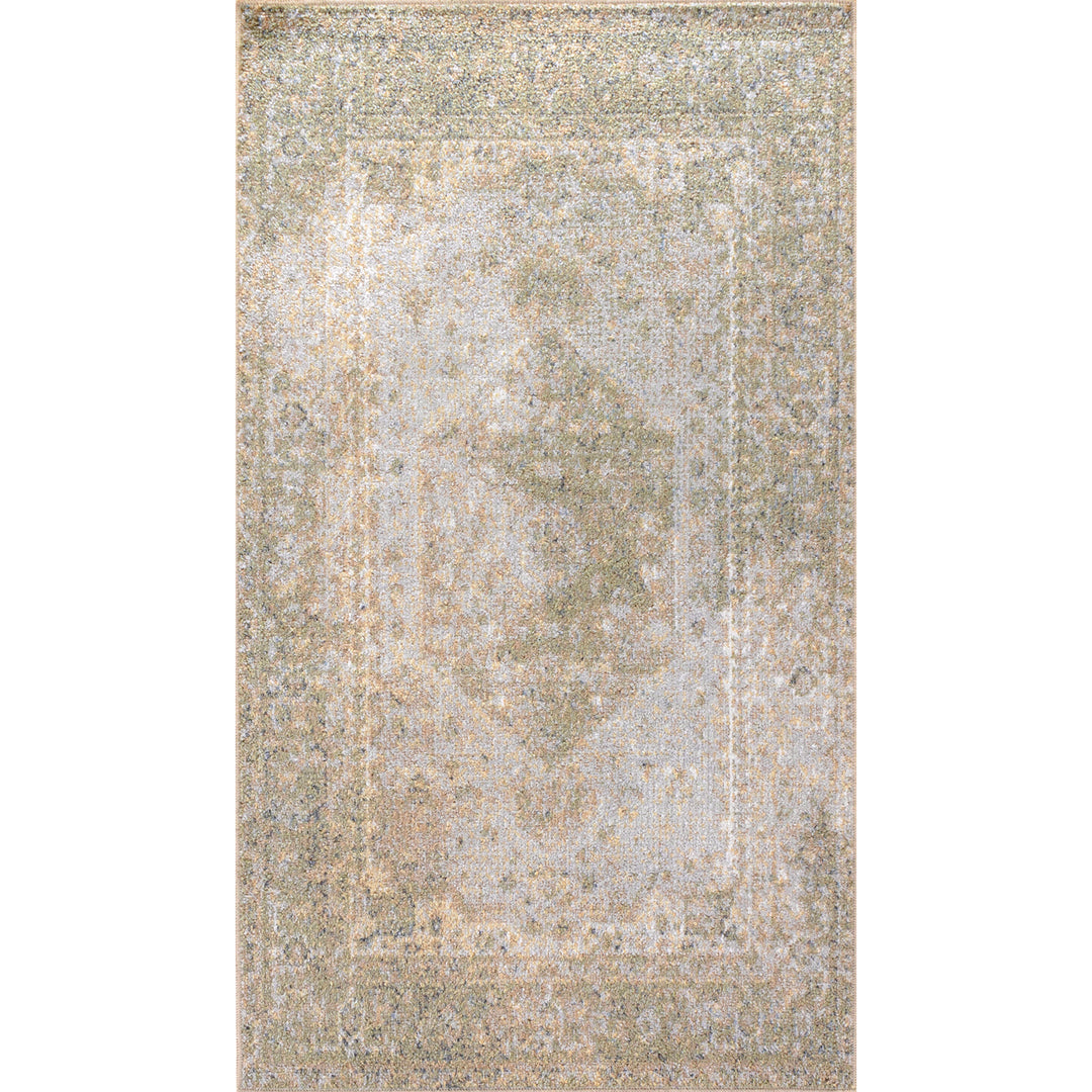 Lillian Traditional Washable Rug Brown & Beige - TheArtistsQuarter