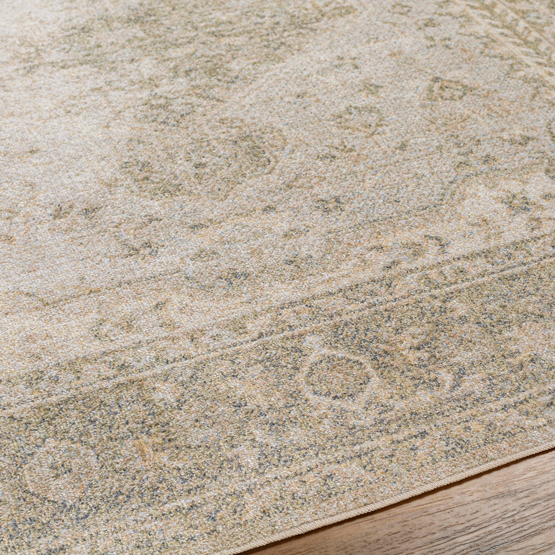Lillian Traditional Washable Rug Brown & Beige - TheArtistsQuarter