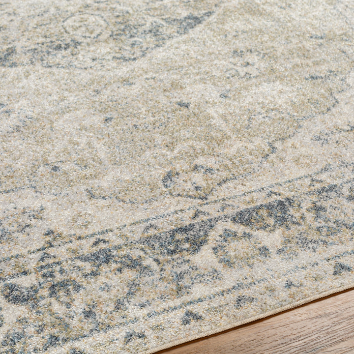 Lillian Traditional Washable Rug Green - TheArtistsQuarter
