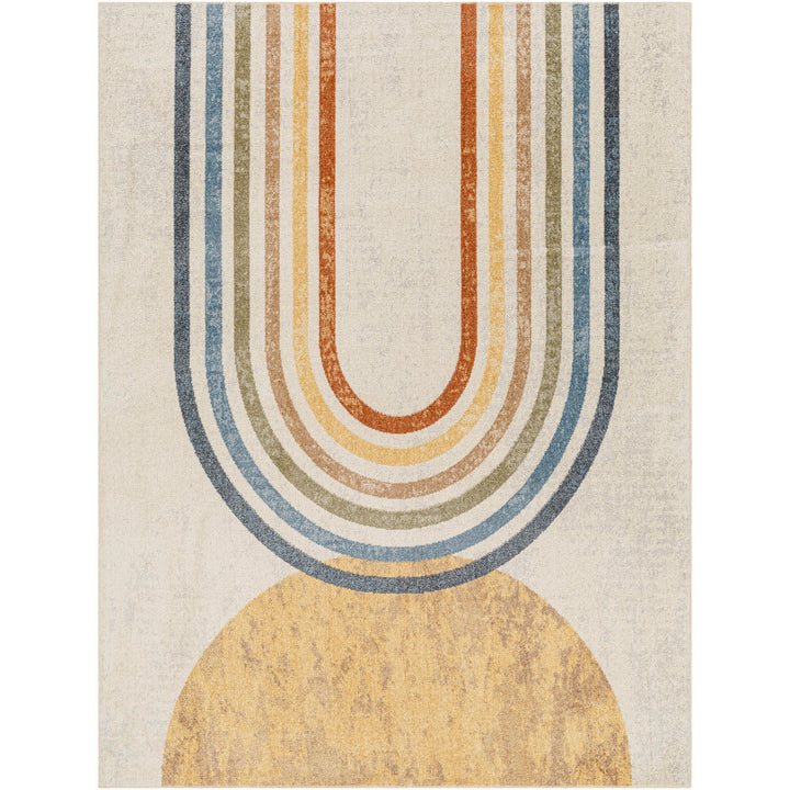 Lillian Modern Washable Rug Beige - TheArtistsQuarter