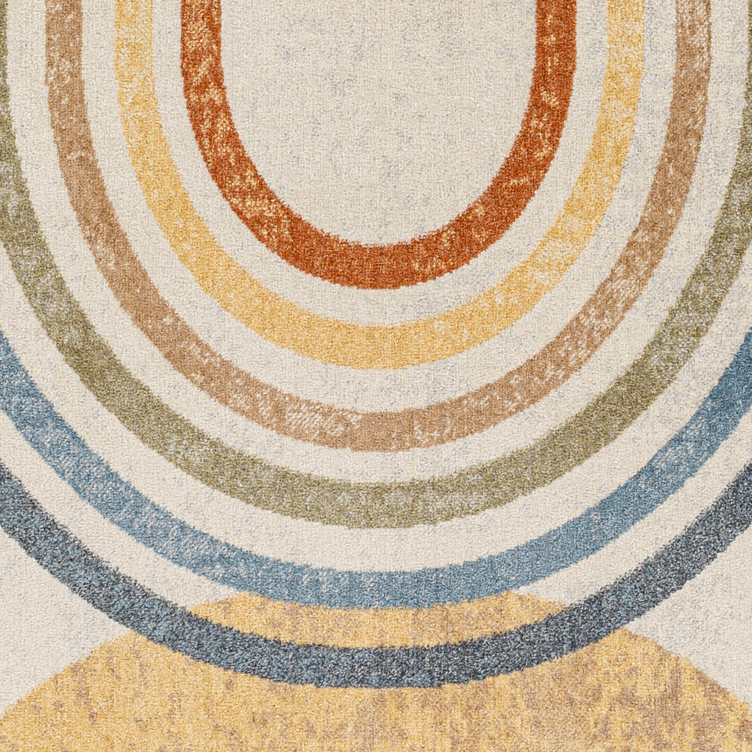 Lillian Modern Washable Rug Beige - TheArtistsQuarter
