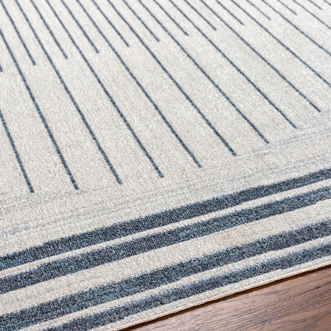 Lillian Geometric Washable Rug Beige - TheArtistsQuarter
