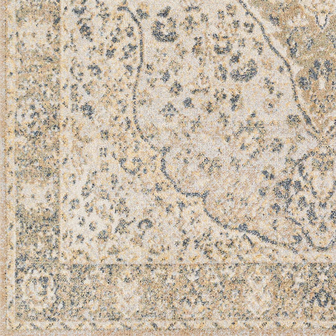 Lillian Traditional Washable Rug Brown & Ivory - TheArtistsQuarter