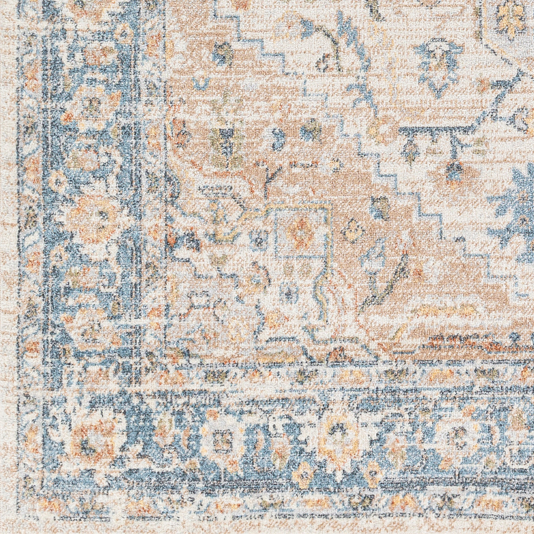 Lillian Traditional Washable Rug Beige - TheArtistsQuarter