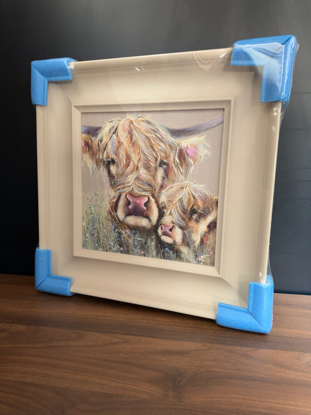Highland Cow and Calf Trial by Louise Luton - TheArtistsQuarter