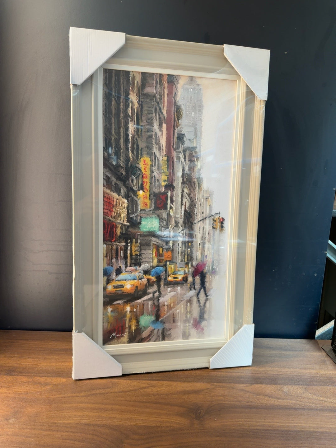 MacNeil New York city rain trial piece 48cm by 72cm