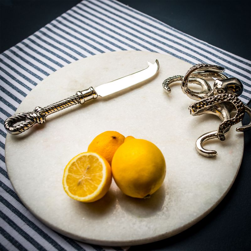 Culinary Concepts London. Octopus Marble Cheeseboard with Knife - TheArtistsQuarter