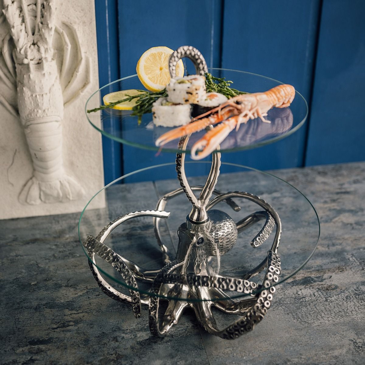 Culinary Concepts London. Octopus Two Tier Cake Stand - TheArtistsQuarter