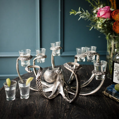 Culinary Concepts London. Octopus Eight Shot Glass Holder - TheArtistsQuarter