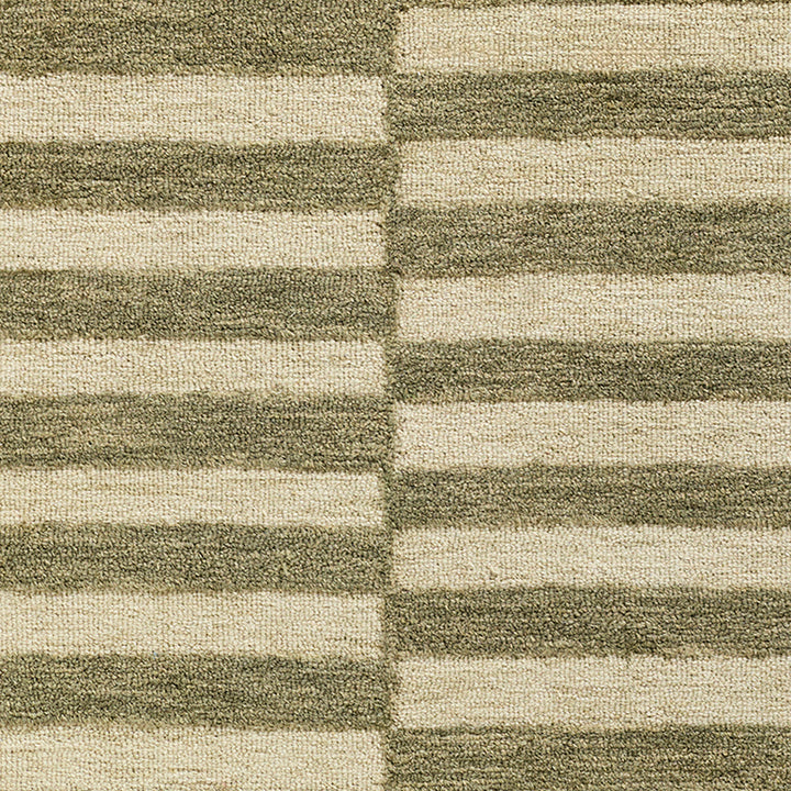 Idaho Modern Wool Rug Green - TheArtistsQuarter