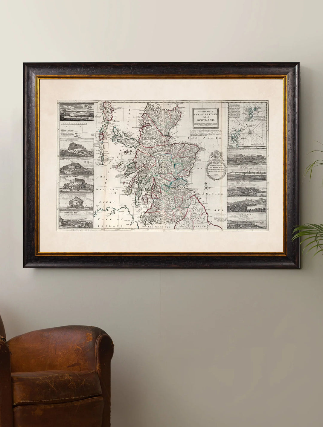 c.1714 Map of Scotland - TheArtistsQuarter