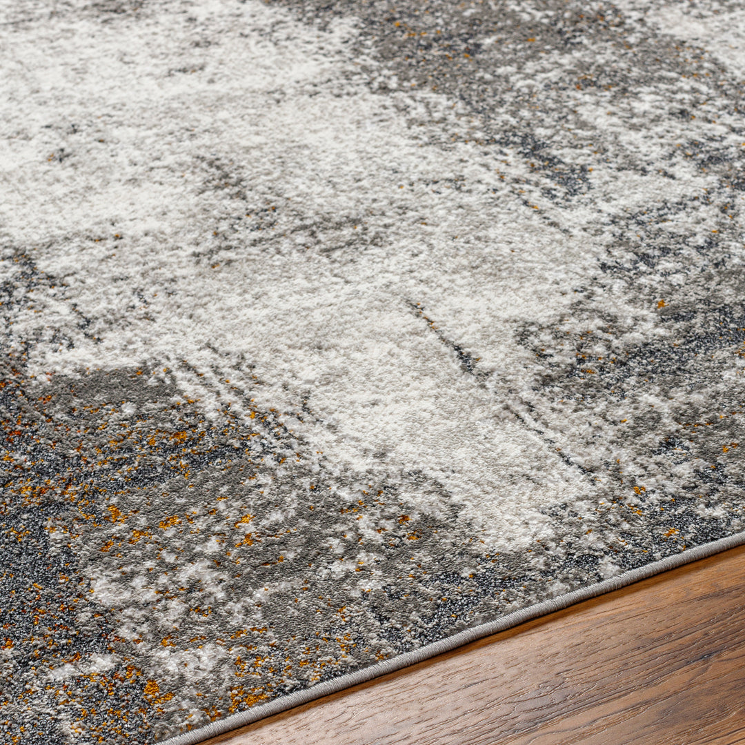 San Francisco Abstract Marble Rug Black & Tan - TheArtistsQuarter