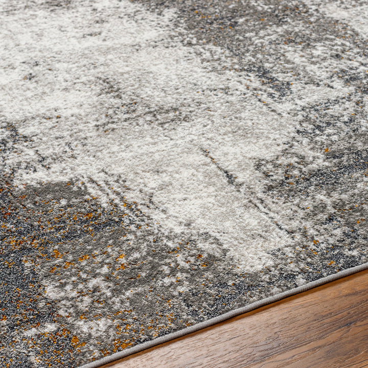 San Francisco Abstract Marble Rug Black & Tan - TheArtistsQuarter