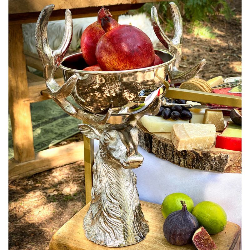 Culinary Concepts London. Extra Small Punch Bowl / Ice Bucket with Stag Stand - TheArtistsQuarter