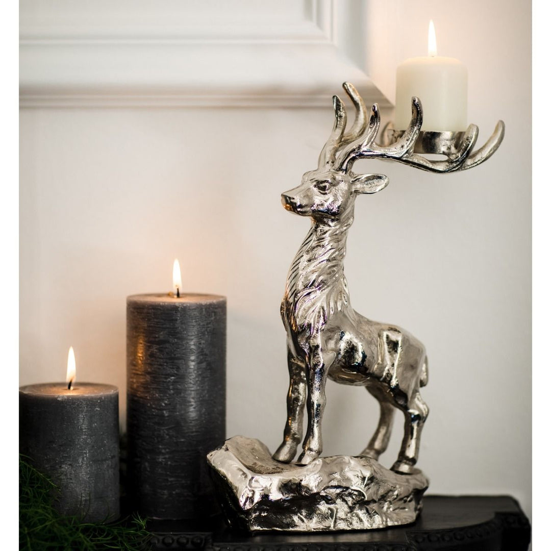 Culinary Concepts London. Standing Stag Candle Holder - TheArtistsQuarter