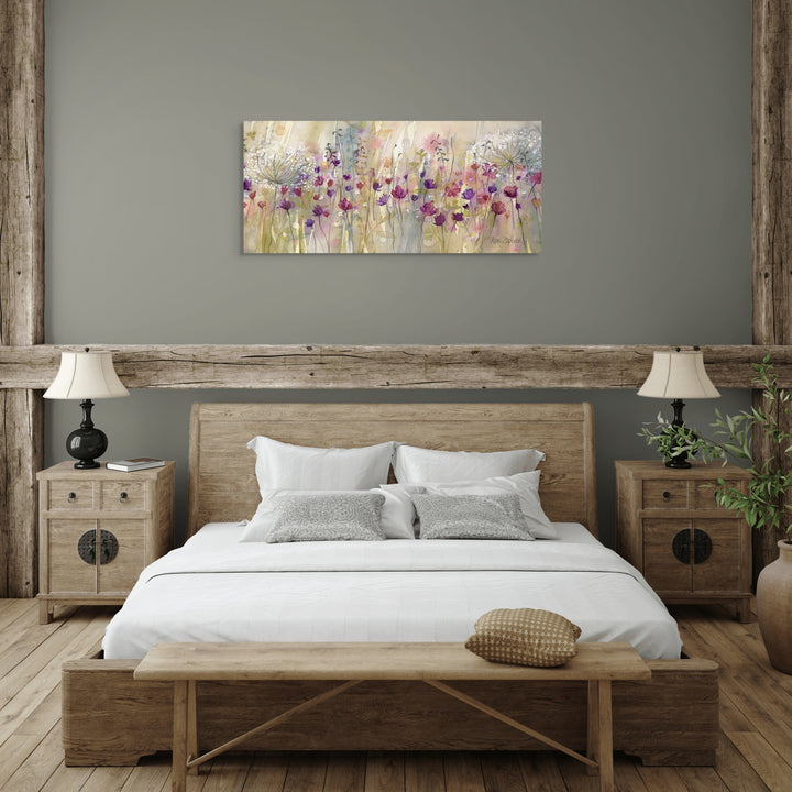 Spring Floral Pods Panel By Catherine Stephenson (CANVAS) - TheArtistsQuarter