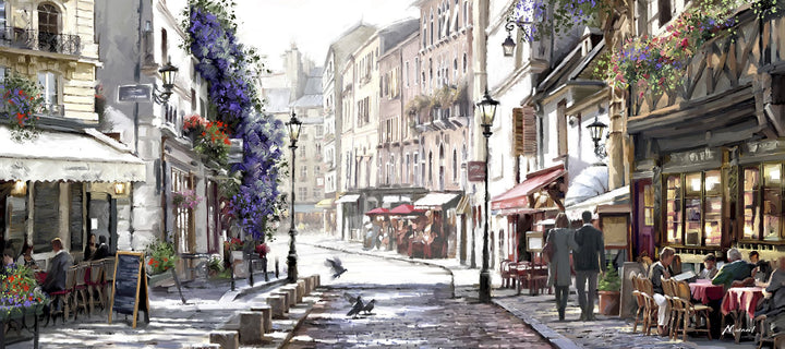 Sunlit Cafes By Richard MacNeil Seconds Slightly Bowed - TheArtistsQuarter