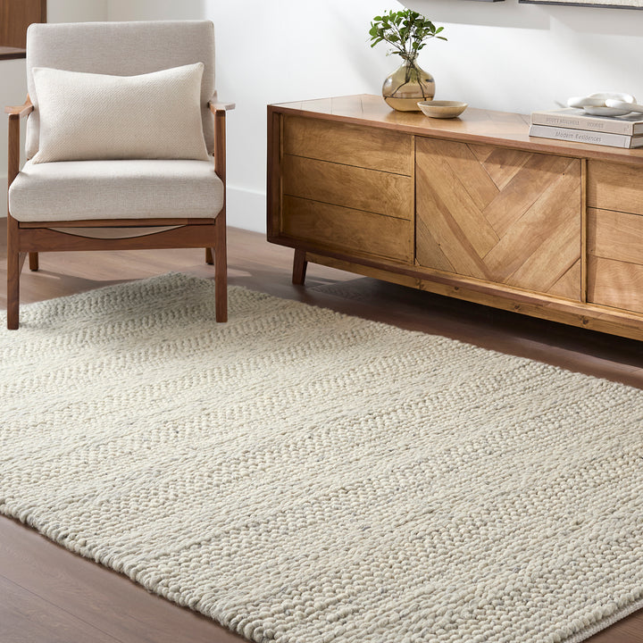 Tahoe II Global Wool Rug Beige - TheArtistsQuarter