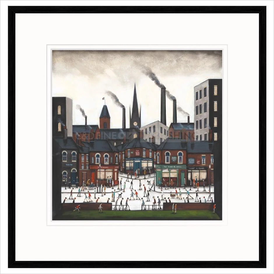 The Heart of the Town by Sean Durkin - matt black oak frame