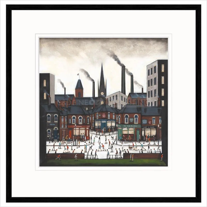 The Heart of the Town by Sean Durkin - matt black oak frame