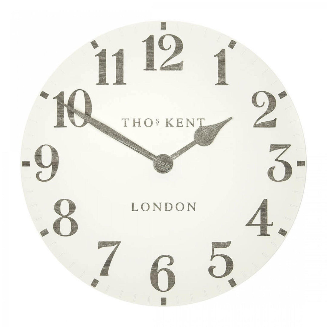 Thomas Kent London. Arabic Wall Clock 12" (31cm) Limestone - TheArtistsQuarter