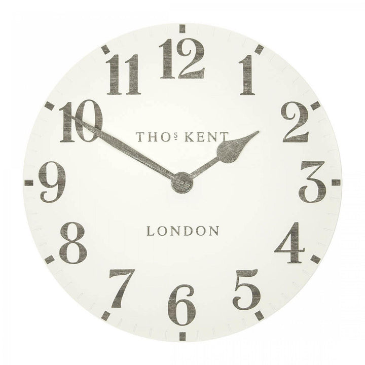 Thomas Kent London. Arabic Wall Clock 12" (31cm) Limestone - TheArtistsQuarter