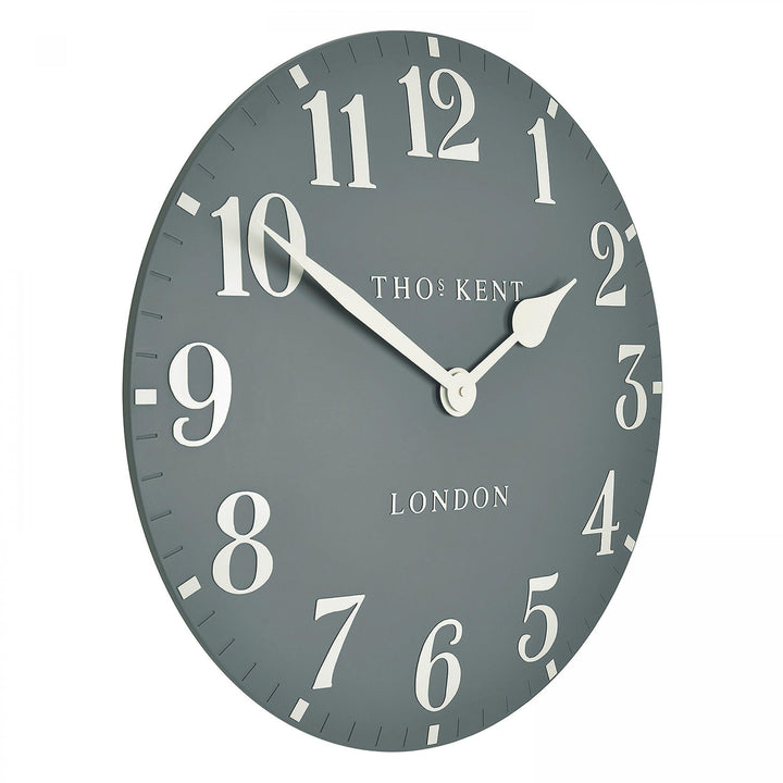 Thomas Kent London. Arabic Wall Clock 20" (51cm) Flax Blue - TheArtistsQuarter