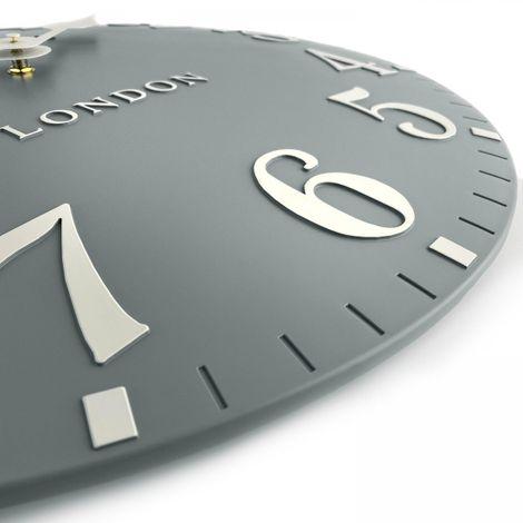 Thomas Kent London. Arabic Wall Clock 20" (51cm) Flax Blue - TheArtistsQuarter