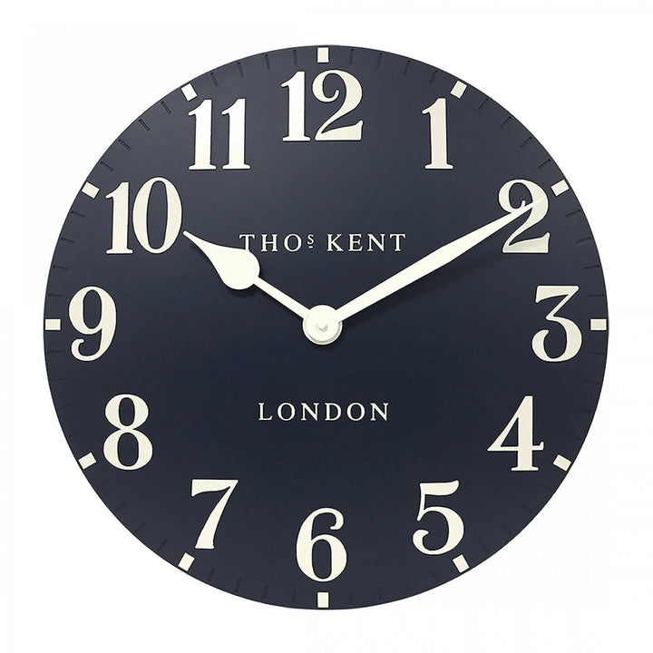 Thomas Kent London. Arabic Wall Clock 20" (51cm) Ink Blue - TheArtistsQuarter