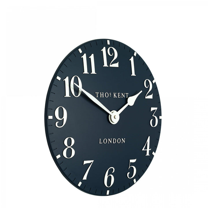Thomas Kent London. Arabic Wall Clock 20" (51cm) Ink Blue - TheArtistsQuarter