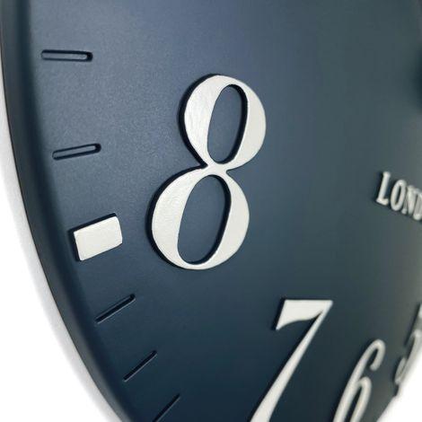 Thomas Kent London. Arabic Wall Clock 20" (51cm) Ink Blue - TheArtistsQuarter