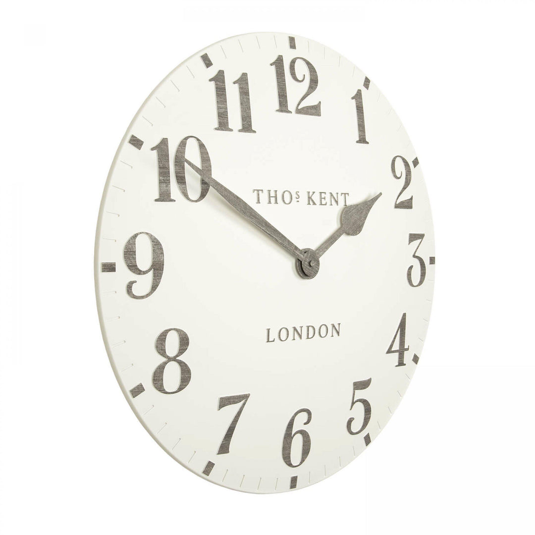 Thomas Kent London. Arabic Wall Clock 20" (51cm) Limestone - TheArtistsQuarter
