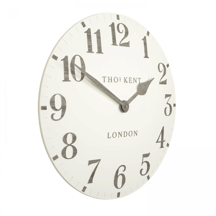 Thomas Kent London. Arabic Wall Clock 20" (51cm) Limestone - TheArtistsQuarter