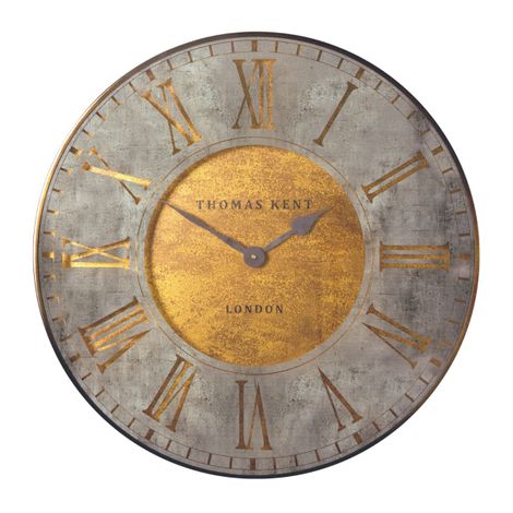 Thomas Kent London. Florentine Star Wall Clock 30" (74cm) Gold. - TheArtistsQuarter