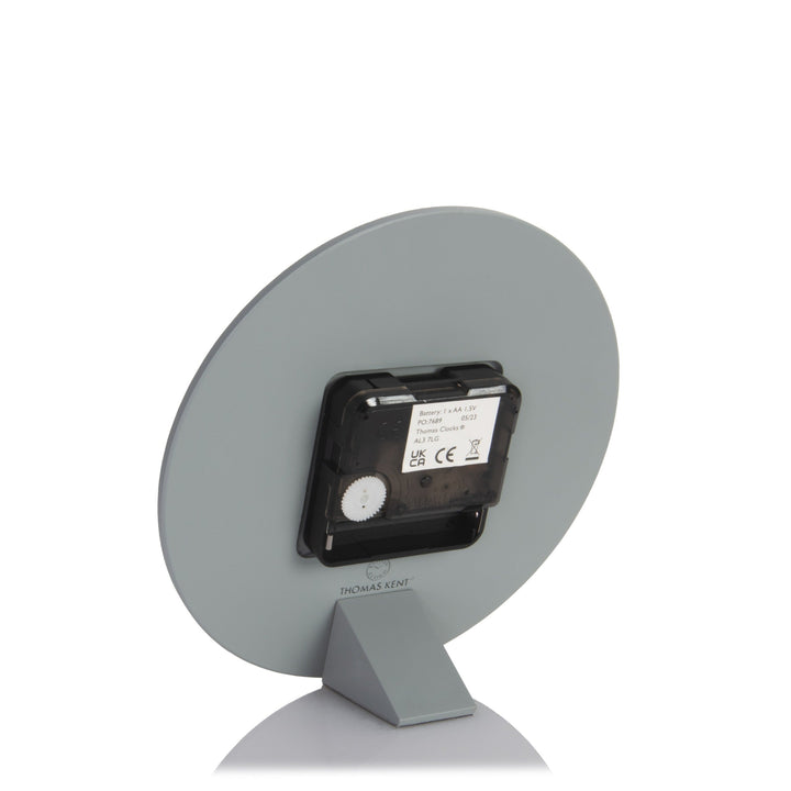 Thomas Kent London. Arabic Mantel Clock 6" (15cm) Flax Blue *PRE-ORDER DEL EARLY JUNE* - TheArtistsQuarter