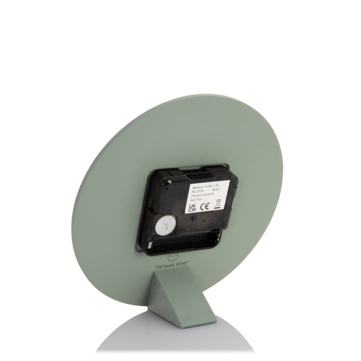 Thomas Kent London. Arabic Mantel Clock 6" (15cm) Seagrass *PRE-ORDER DEL EARLY MAY* - TheArtistsQuarter