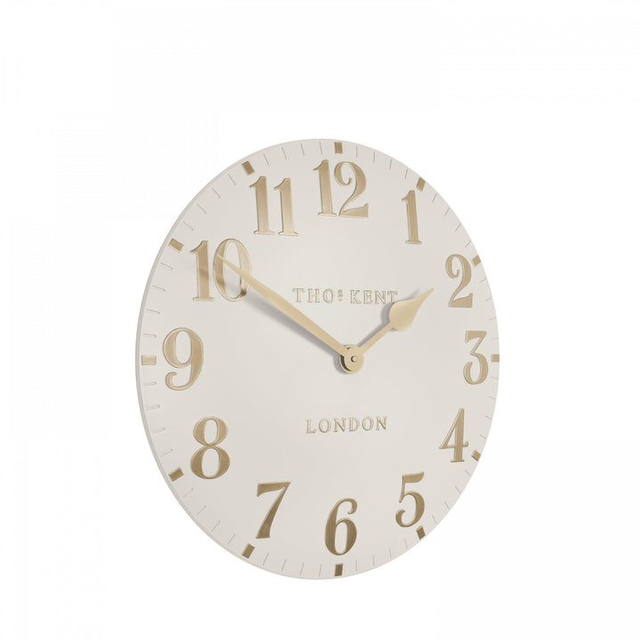 Thomas Kent London. Arabic Wall Clock 12" (31cm) Oatmeal *PRE-ORDER DEL EARLY JUNE* - TheArtistsQuarter