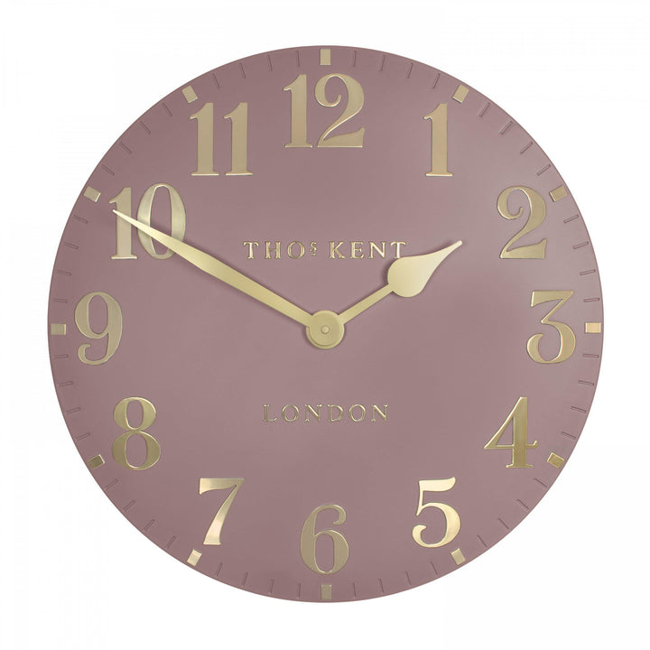 Thomas Kent London. Arabic Wall Clock 20" (51cm) Blush Pink *NEW* - TheArtistsQuarter