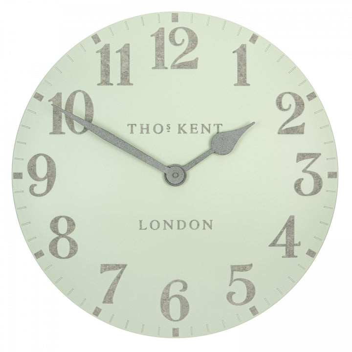 Thomas Kent London. Arabic Wall Clock 20" (51cm) Pearl Green - TheArtistsQuarter