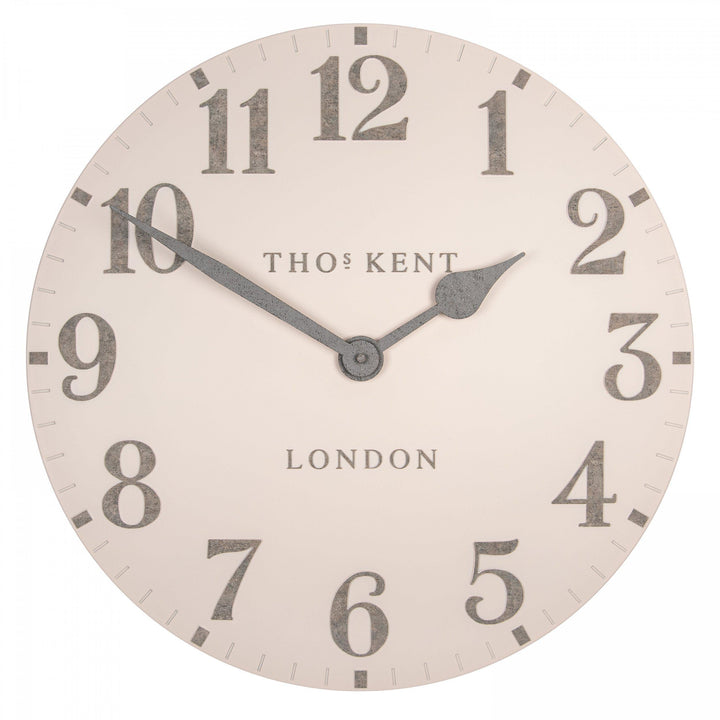 Thomas Kent London. Arabic Wall Clock 20" (51cm) Shy Pink *NEW* - TheArtistsQuarter